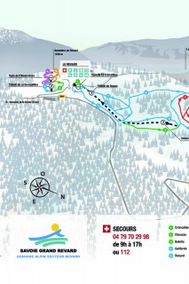 Plan des pistes alpines du Revard