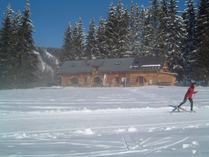 chalet aux pieds des pistes de ski