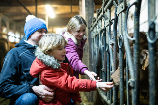 Visite de la ferme de la Correrie aux Aillons-Margériaz Visite de la ferme de la Correrie aux Aillons-Margériaz