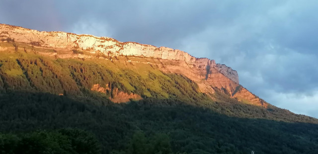 Vue sur le Margériaz depuis le gîte