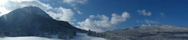 Vue panormaique été depuis le gîte