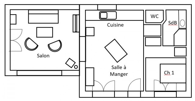 Gîte de la Croix du Nivolet - 1er étage_La Féclaz