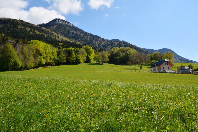 Vue du gîte Etoile Boréale, maison au piémont du Massif des Bauges