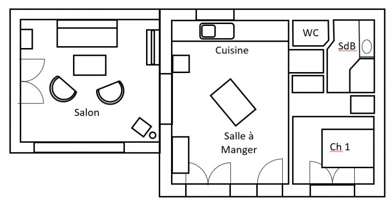 Gîte de la Croix du Nivolet - 1er étage_La Féclaz