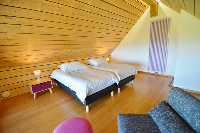 Chambre de la Chouette avec vue  au 2ème étage du Gîte Etoile Boréale